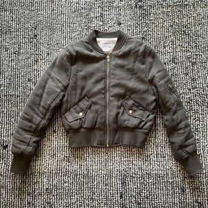 Club Monaco Linda Wanna Bomber Jacket